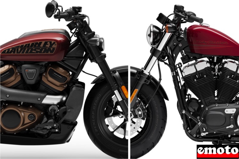 Comparatif Harley-Davidson Sportster S 2021 vs Forty Eight 2020, harley davidson 1250 sportster s 2021 vs 1200 forty eight 2020